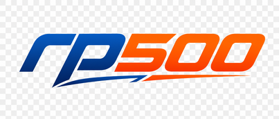 Logo rp500 platform hiburan digital Indonesia